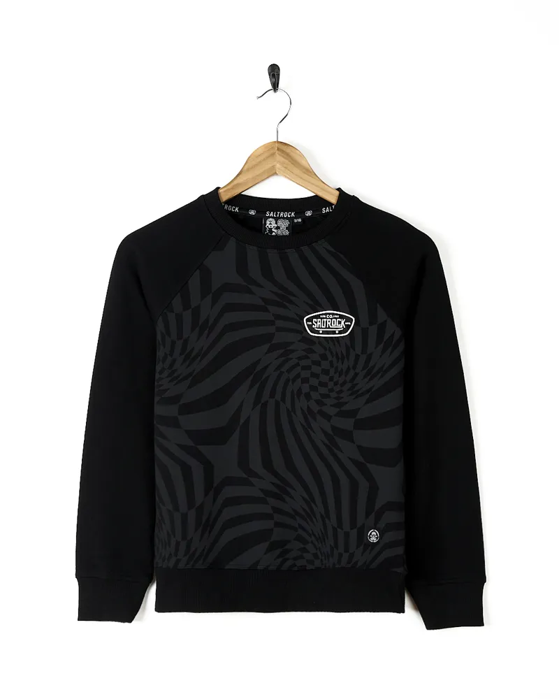 Saltrock Boy's Grip It Crew Sweat Black Age 7/8